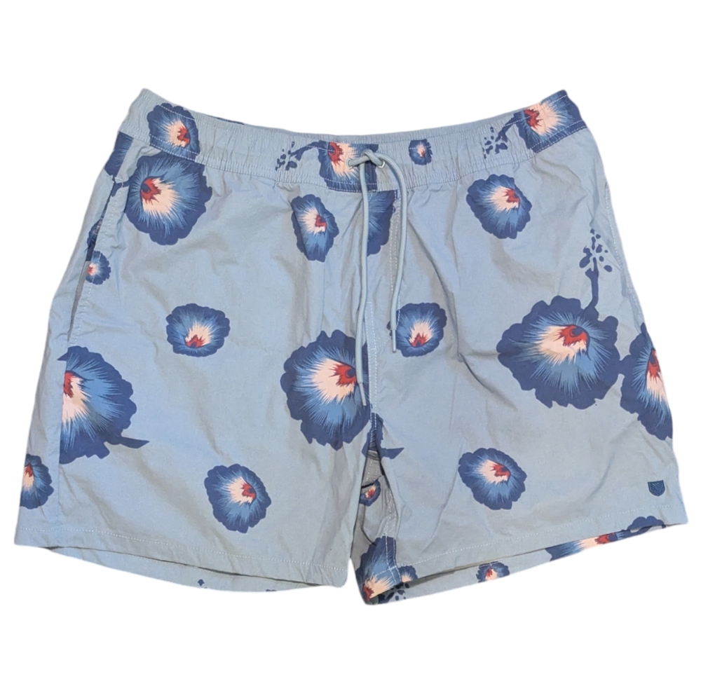 Brixton Havana Hybrid Swim Trunk Shorts L Floral Blue